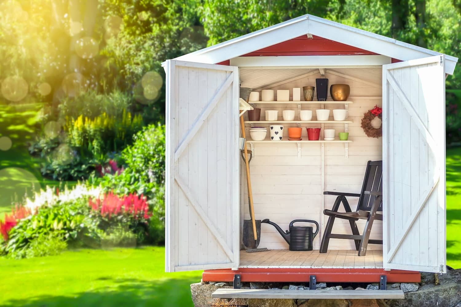Garden shed storage ideas