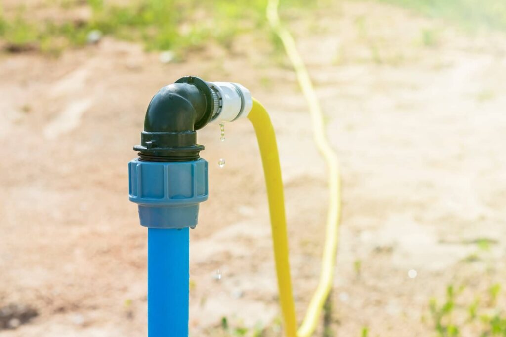 well with casing visible