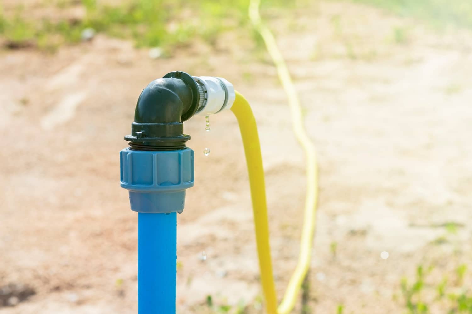 well with casing visible