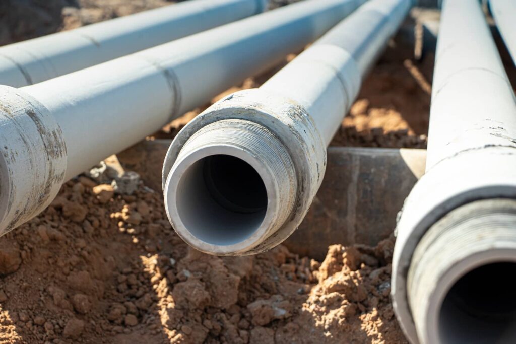 casing is the pipe that lines the sides of your well, preventing the surrounding soil, debris, and contaminants from entering your water supply