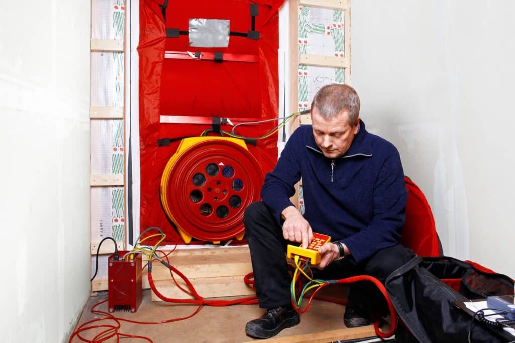 what is a blower door test good for?