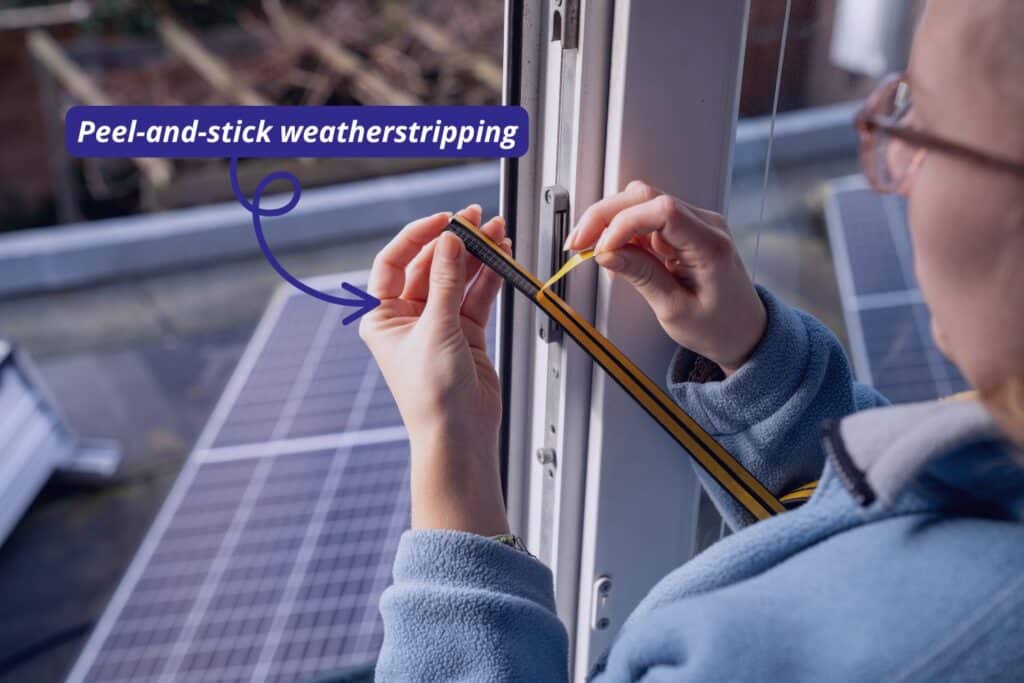 weatherstripping helps to insulate windows