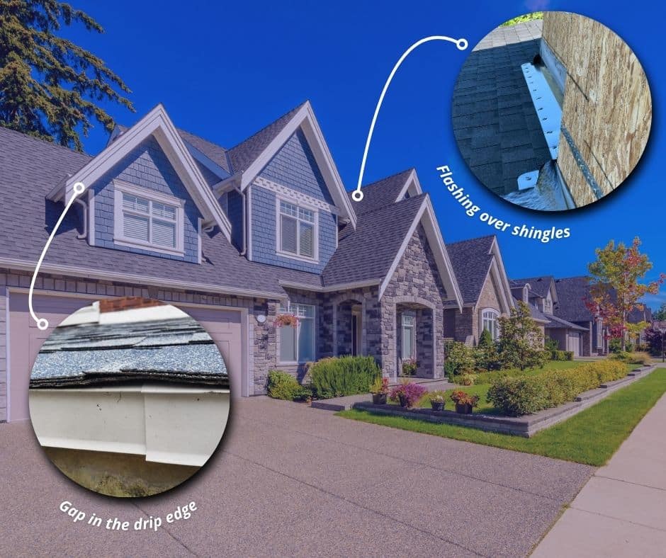 drip edge installation errors