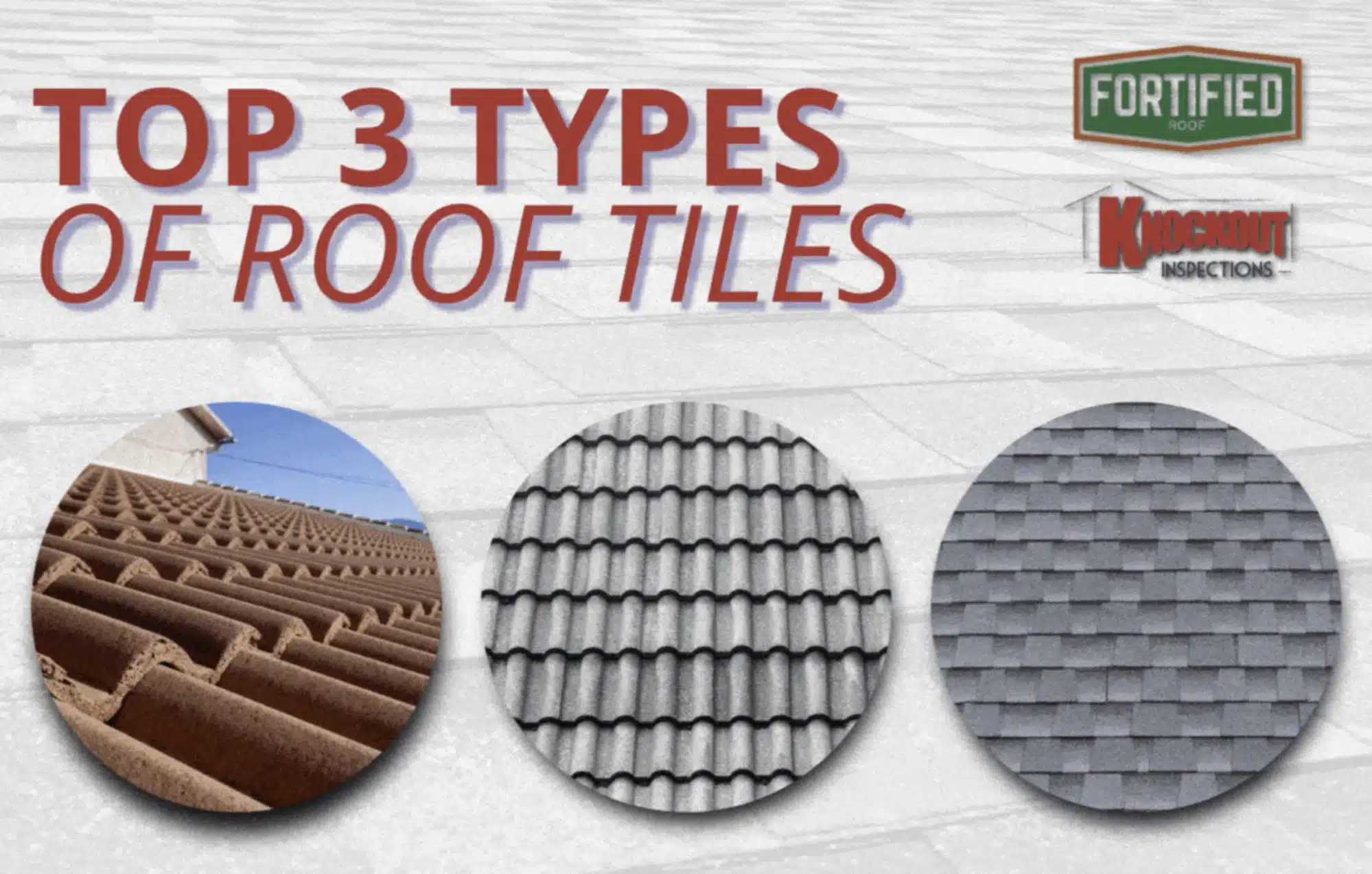 3 types of roof tiles